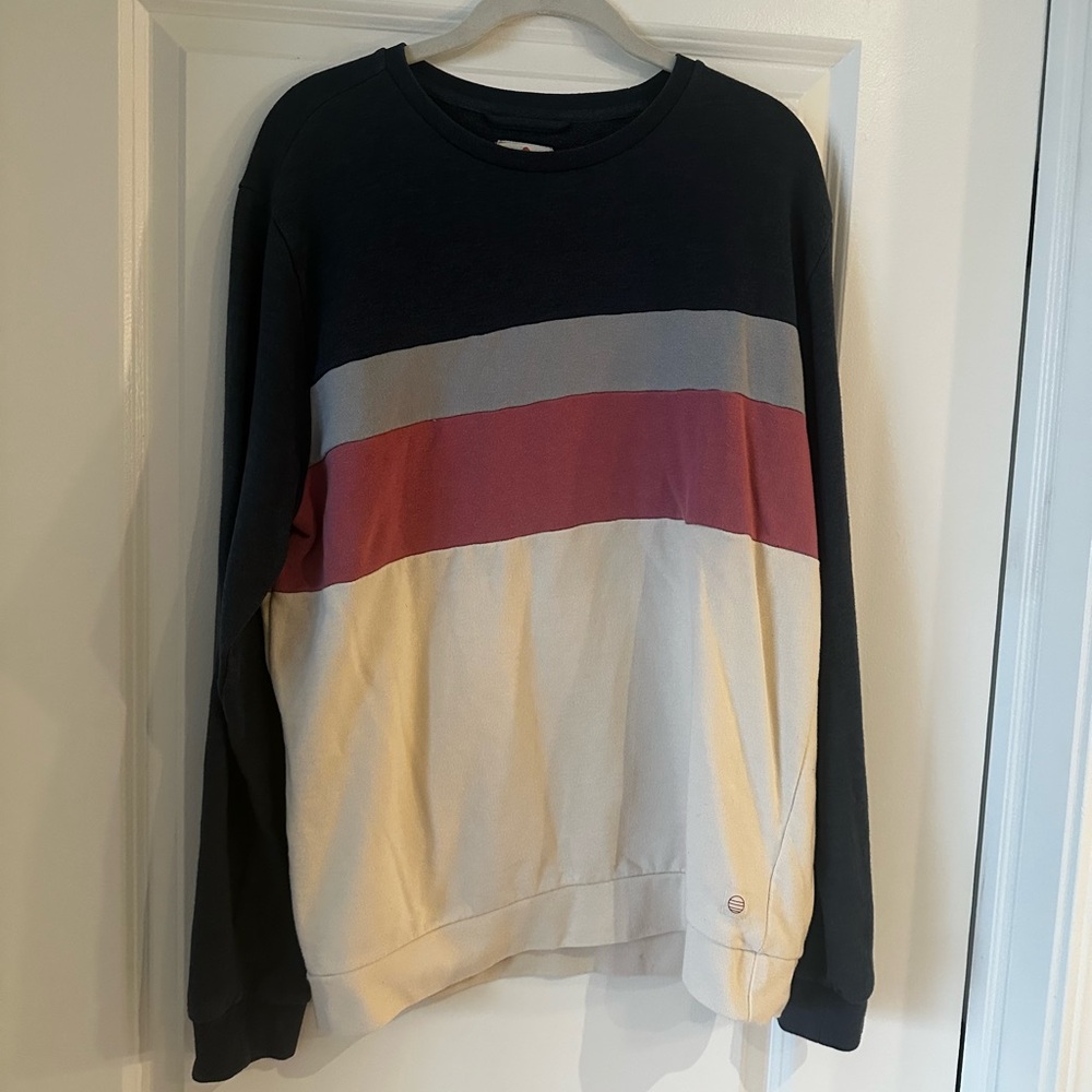 Marine Layer - Jordan Sweatshirt in Navy/Natural Colorblock